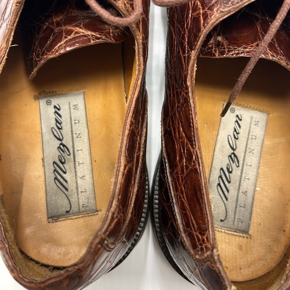 MEZLAN "SALZBURG" Genuine Crocodile Shoes Loafers Shoe 10 EUC - Picture 11 of 15